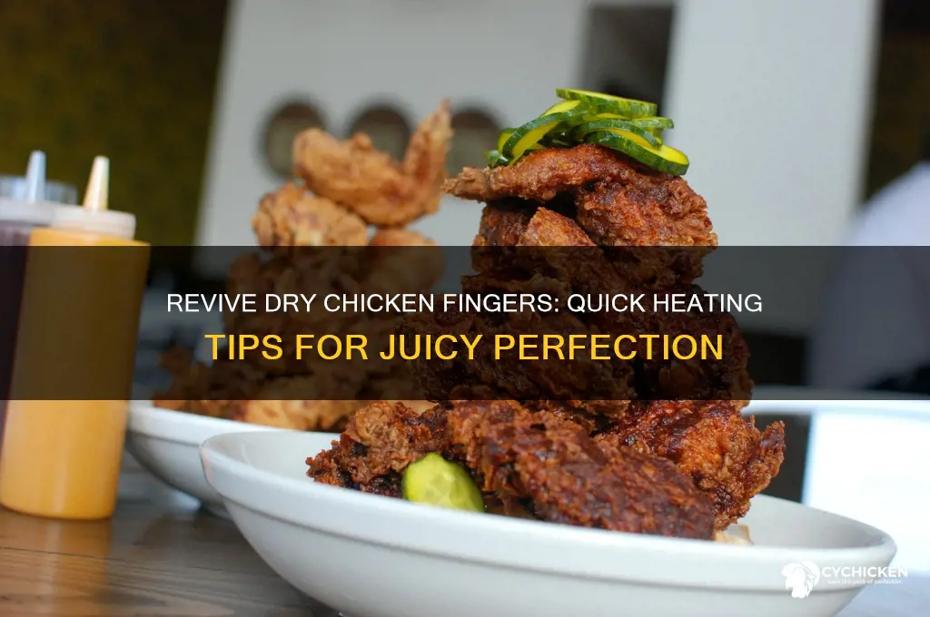 how to heat up dry chicken fingers