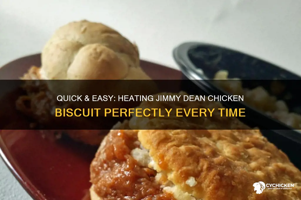 how to heat up jimmy dean chicken biscuit