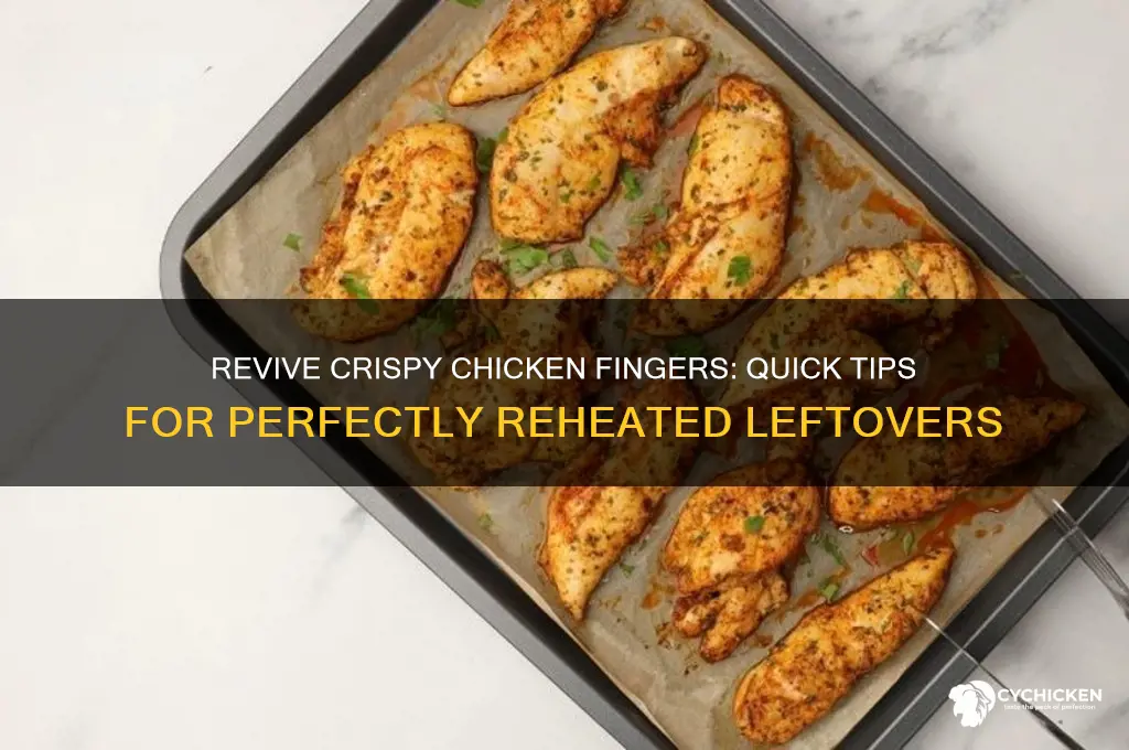 how to heat up leftover chicken fingers