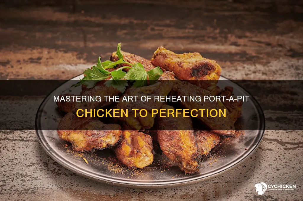 how to heat up port a pit chicken