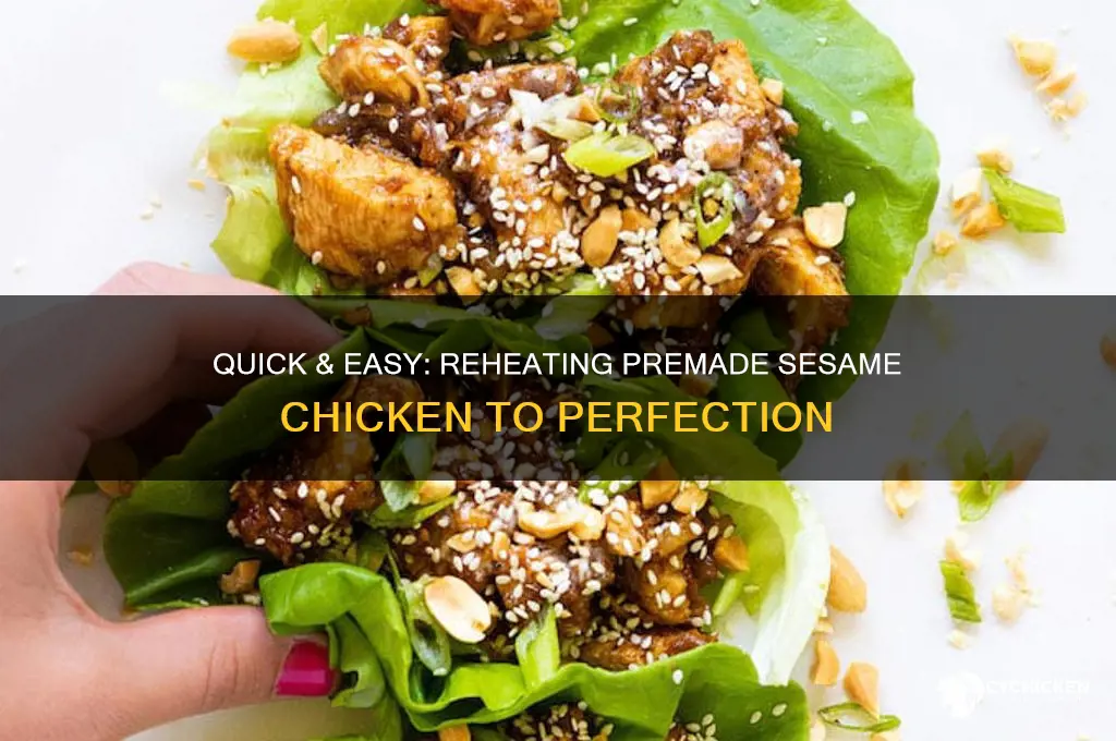 how to heat up premade sesame chicken