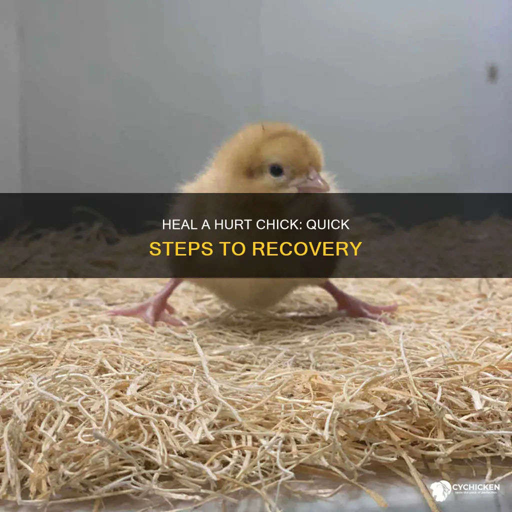 how to help a chick with a broken leg