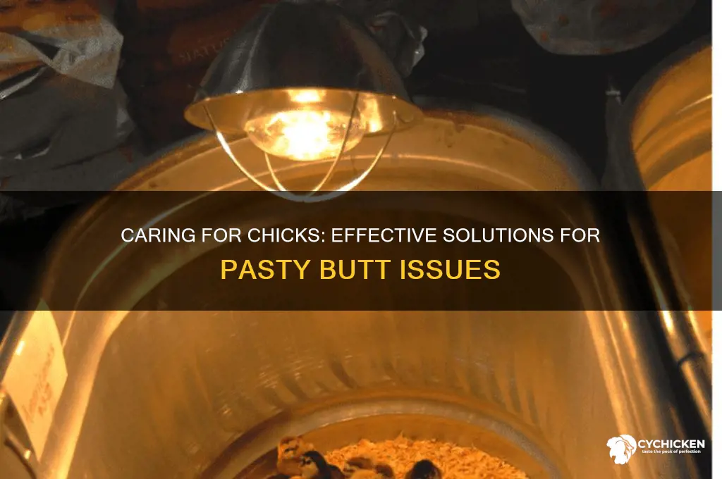 how to help a chick with pasty butt