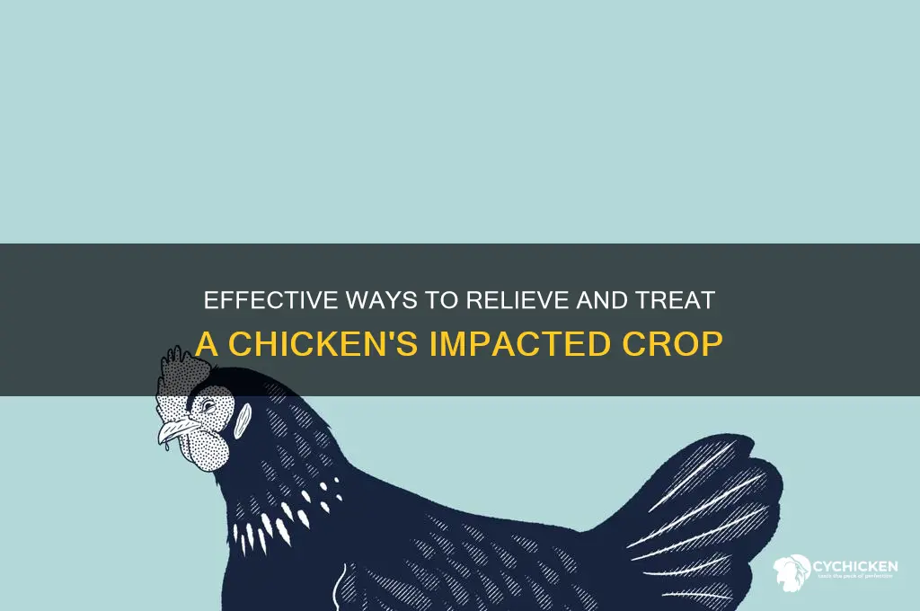 how to help a chicken with impacted crop