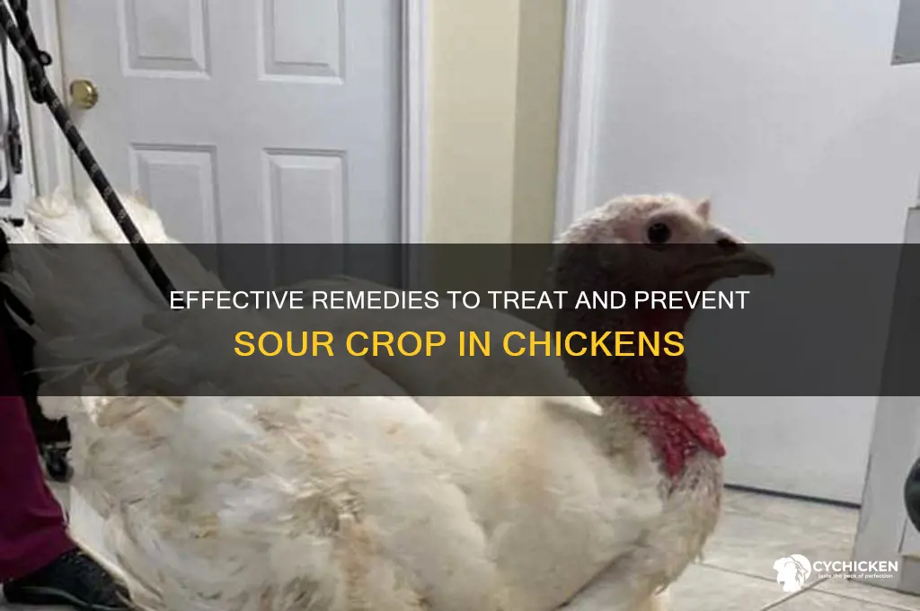 how to help a chicken with sour crop