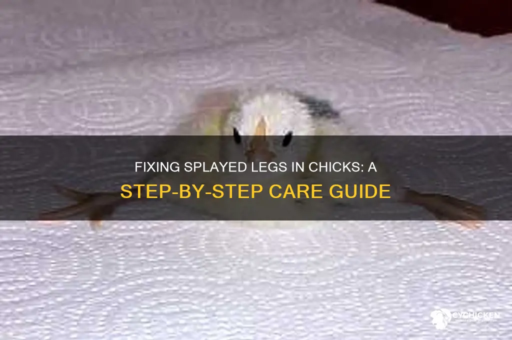 how to help a chicken with splayed legs