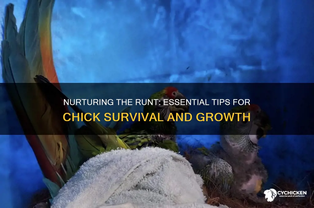 how to help a runt chick survive