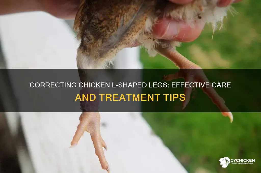 how to help chicken with l shaped legs