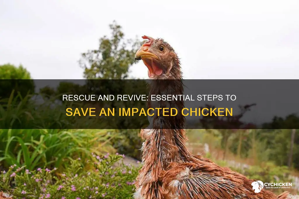 how to help save an epacted chicken