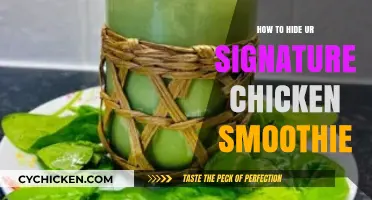 Mastering Stealth: Conceal Your Signature Chicken Smoothie with These Tips