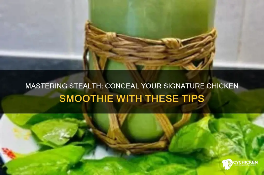 how to hide ur signature chicken smoothie