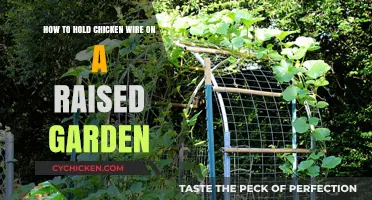 Securing Chicken Wire on Raised Garden Beds