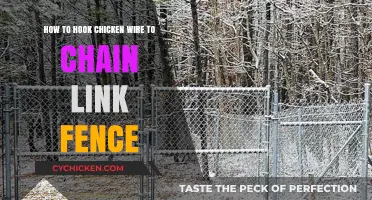 Attaching Chicken Wire to a Chain Link Fence