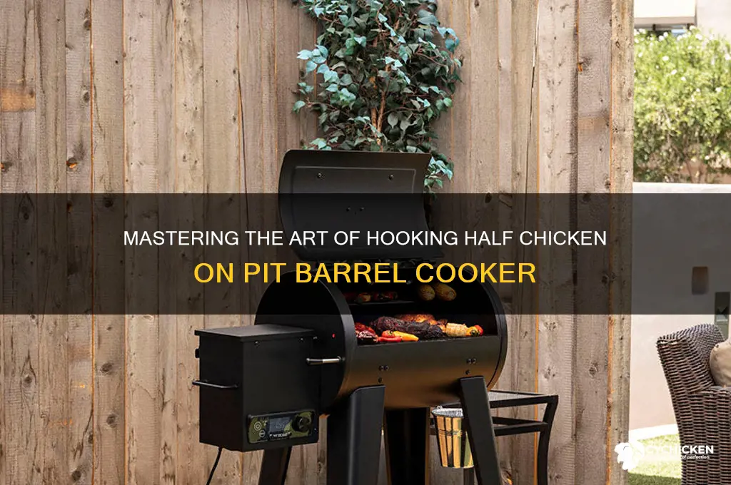 how to hook half chicken pit barrel