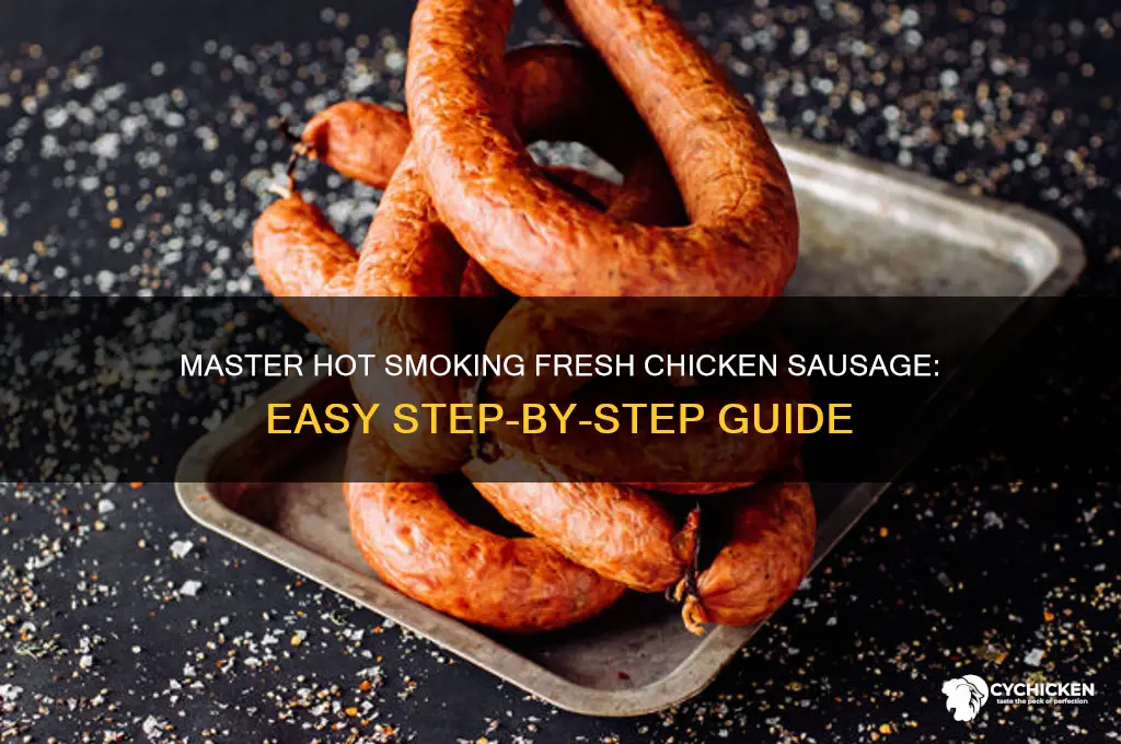 how to hot smoke fresh chicken sausage