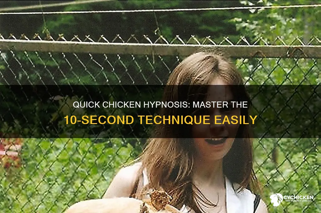 how to hypnotize a chicken in 10 sec