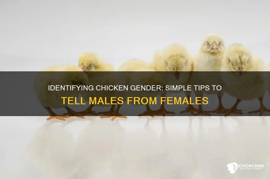 how to identify chicken male or female
