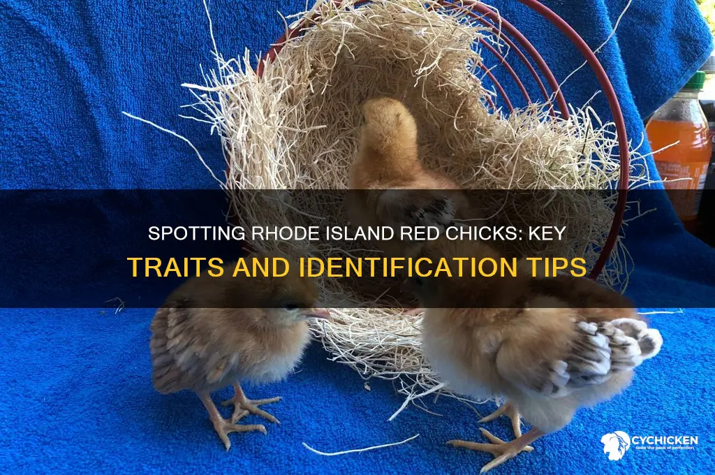 how to identify rhode island red chicks