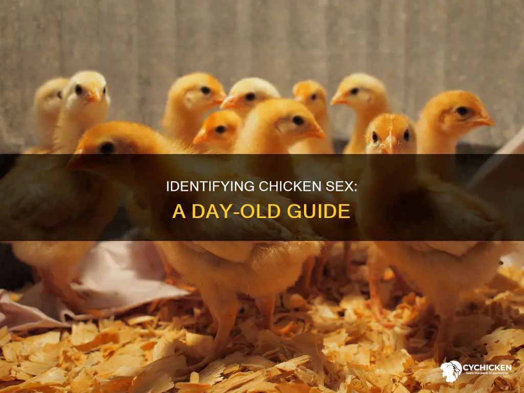 how to identify the sex of chicken at day old