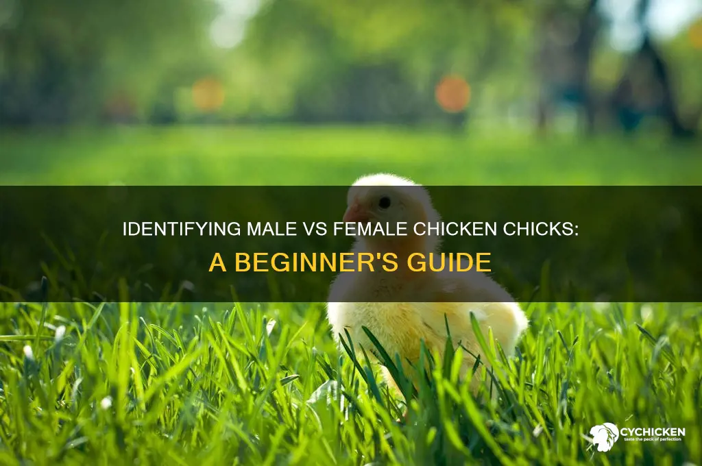 how to indentify male female chicken chicks