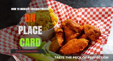 Creative Place Card Ideas: Signaling Chicken Fingers for Guests