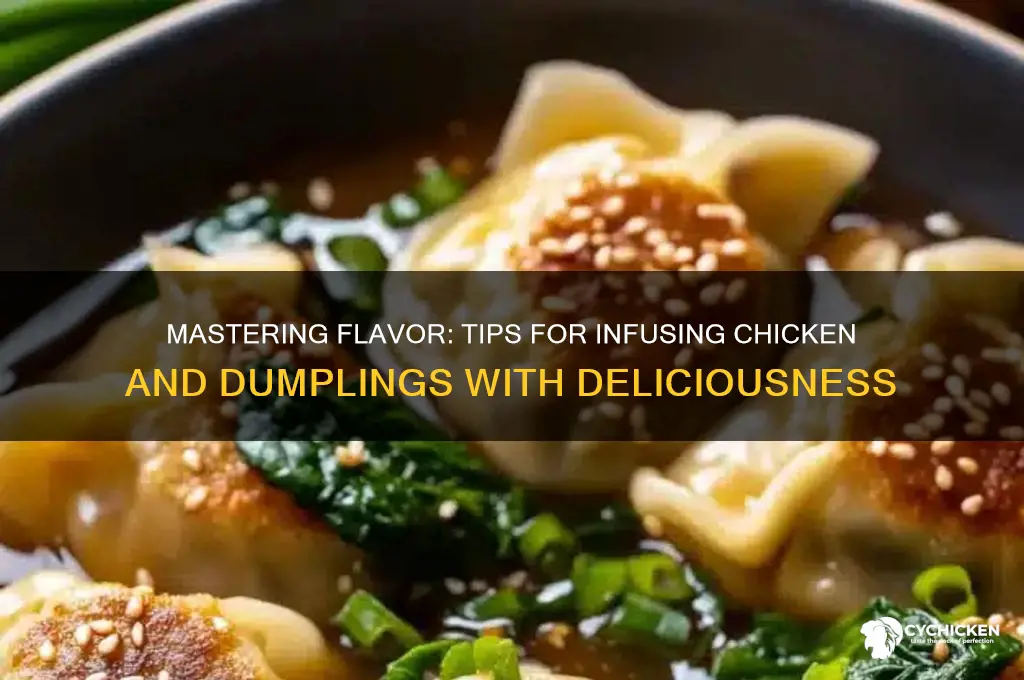 how to infuse flavor in chicken and dumplings