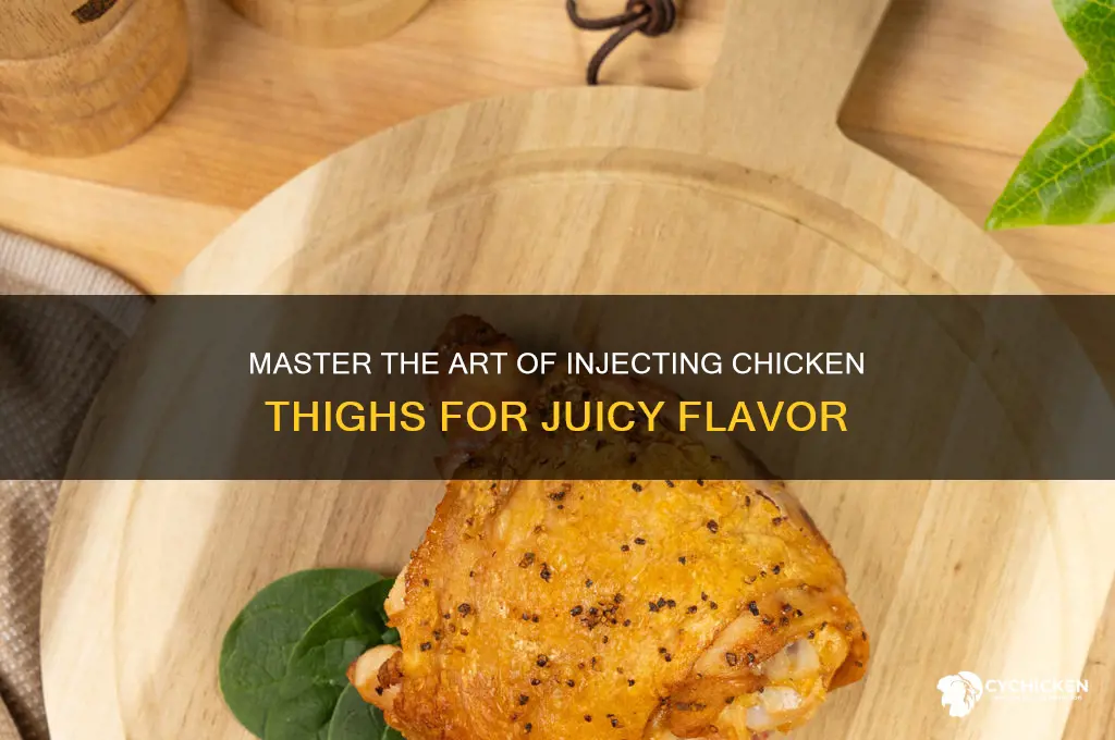 how to inject chicken thighs