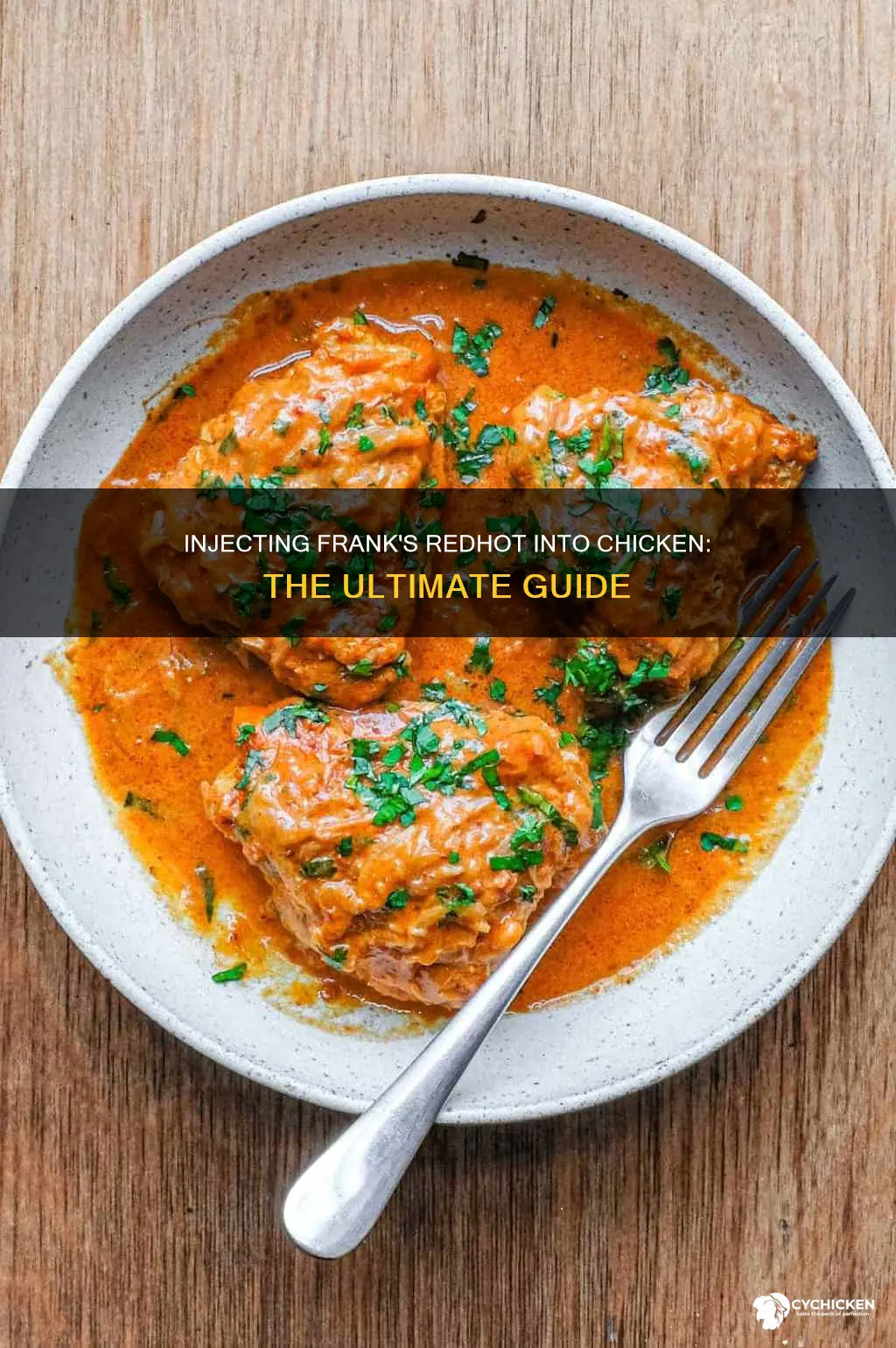 how to inject franks red hot into a chicken