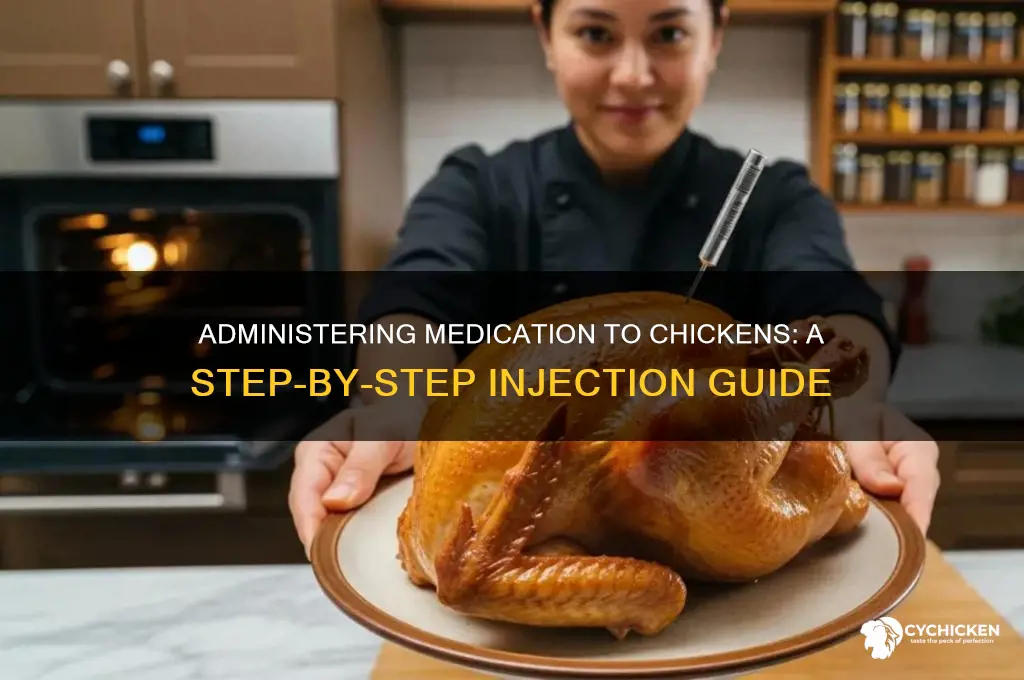 how to inject medicine into a chicken