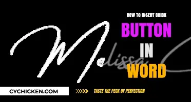 Mastering Word: A Simple Guide to Inserting Chick Buttons
