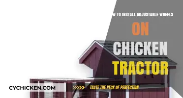Easy DIY Guide: Installing Adjustable Wheels on Your Chicken Tractor