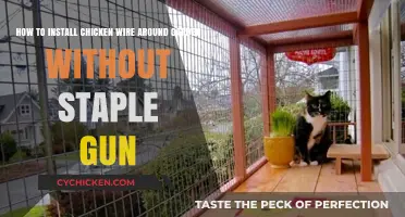 Quickly Secure Chicken Wire Without a Staple Gun