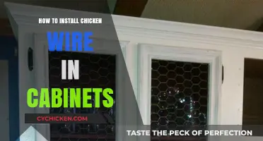 Easy DIY Guide: Installing Chicken Wire in Cabinets for a Rustic Look