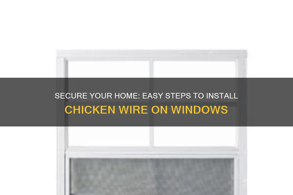 how to install chicken wire on windows