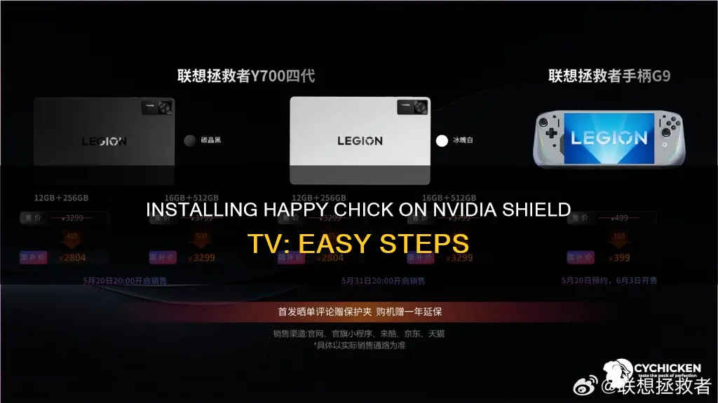 how to install happy chick on nvidia shield tv