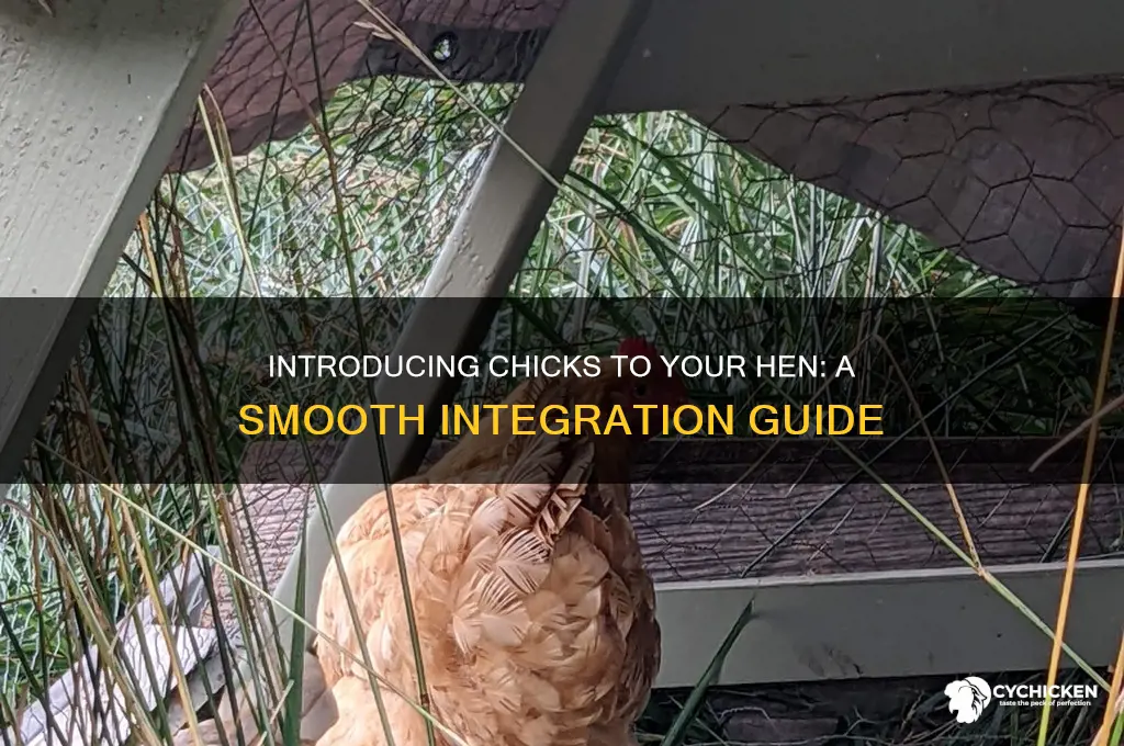 how to introduce chicks to a hen