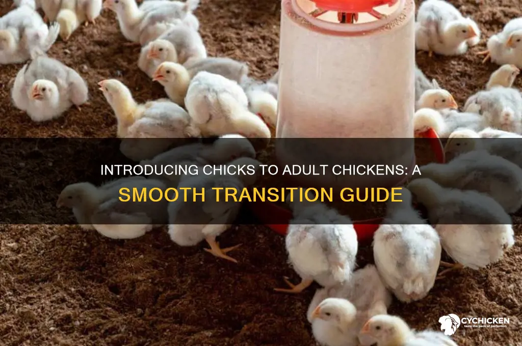 how to introduce chicks to adult chickens