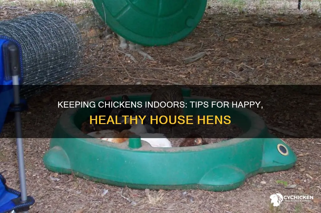 how to keep a chicken in the house