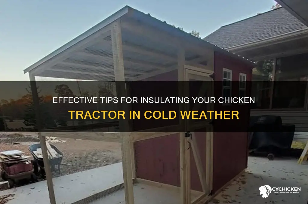 how to keep a chicken tractor warm