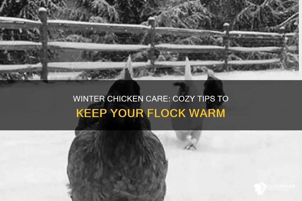 how to keep a chicken warm in winter
