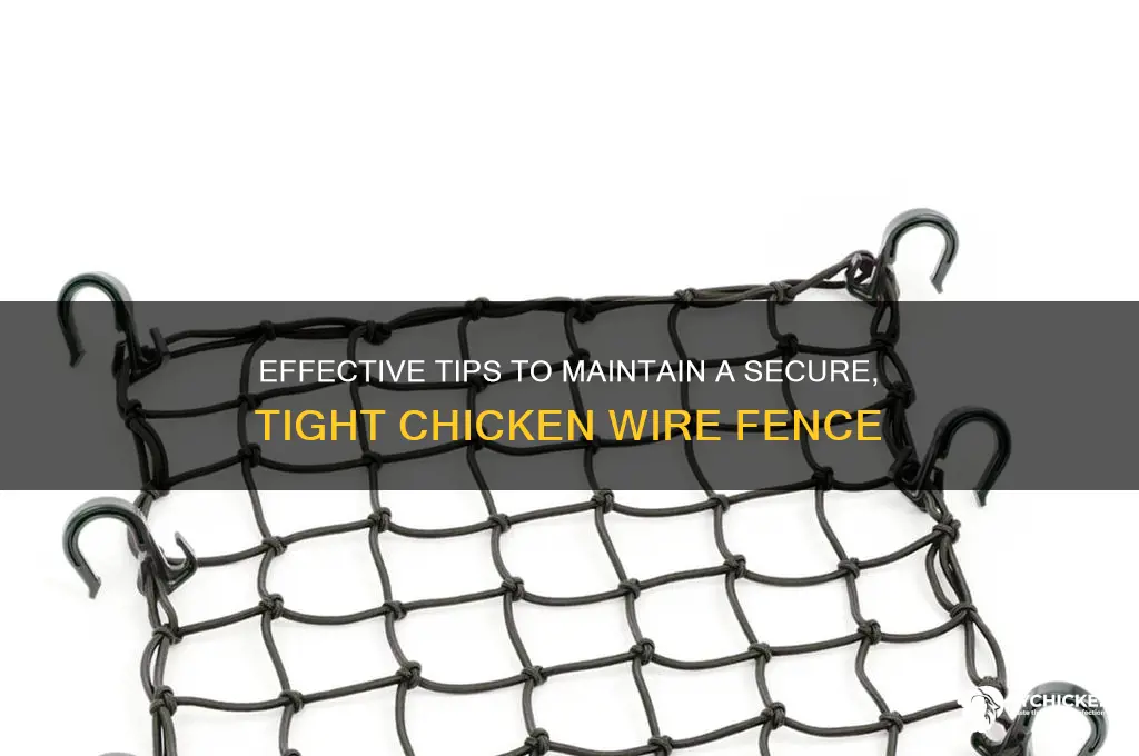 how to keep a chicken wire fence tight