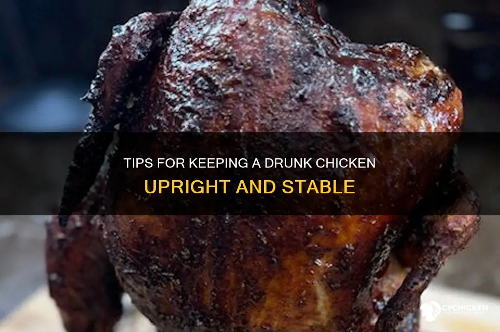 how to keep a drunk chicken standing