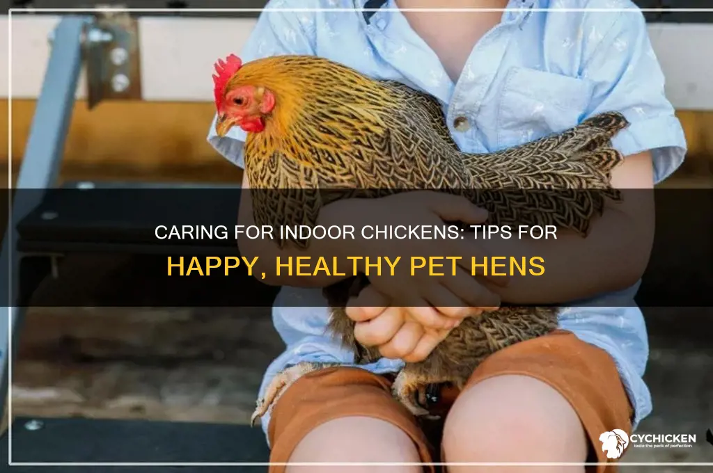 how to keep a pet chicken indoors