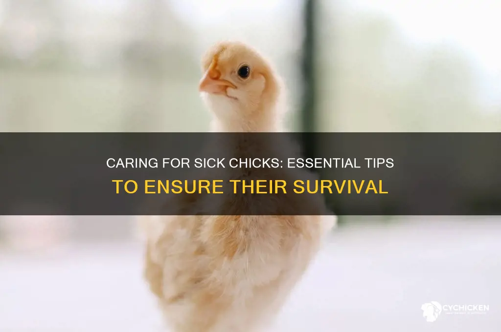 how to keep a sick chick alive