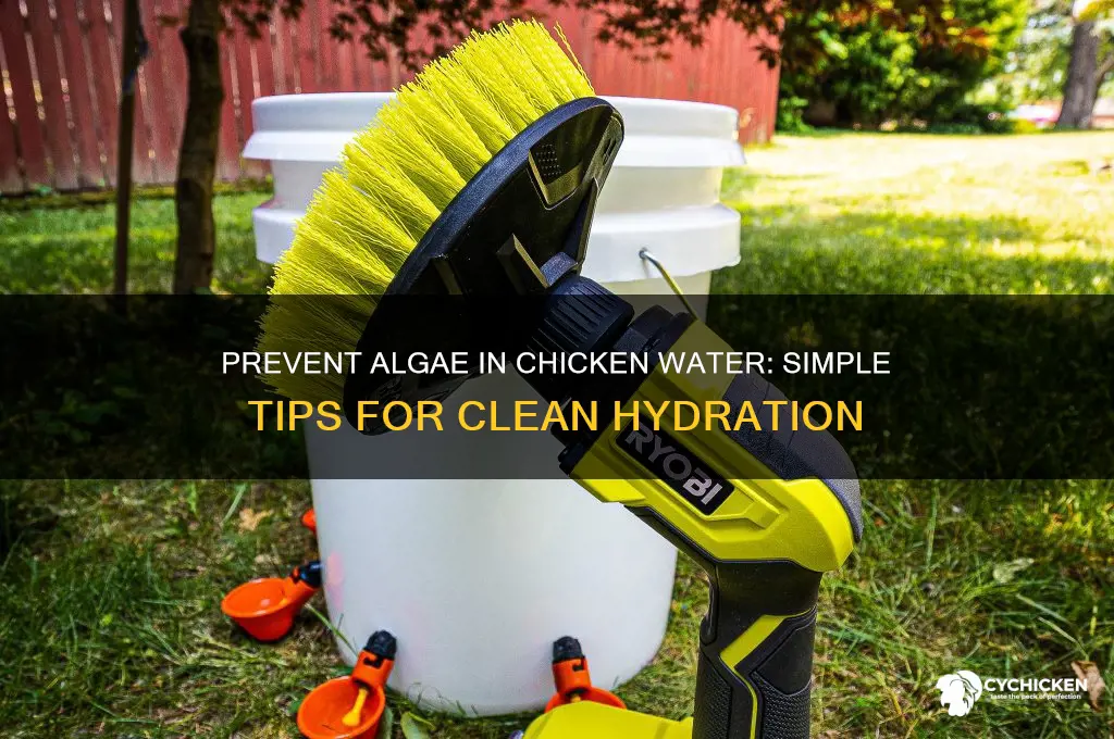 how to keep algae out of chicken water