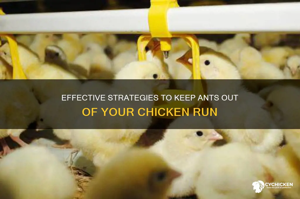 how to keep ants out of chicken run
