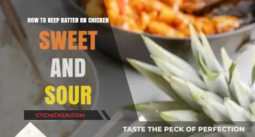 Sweet and Sour Chicken: Keep Batter Intact