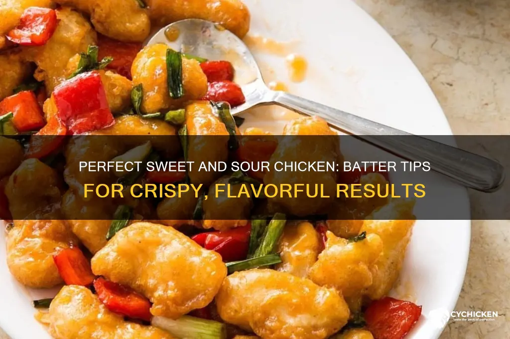 how to keep batter sweet and sour chicken