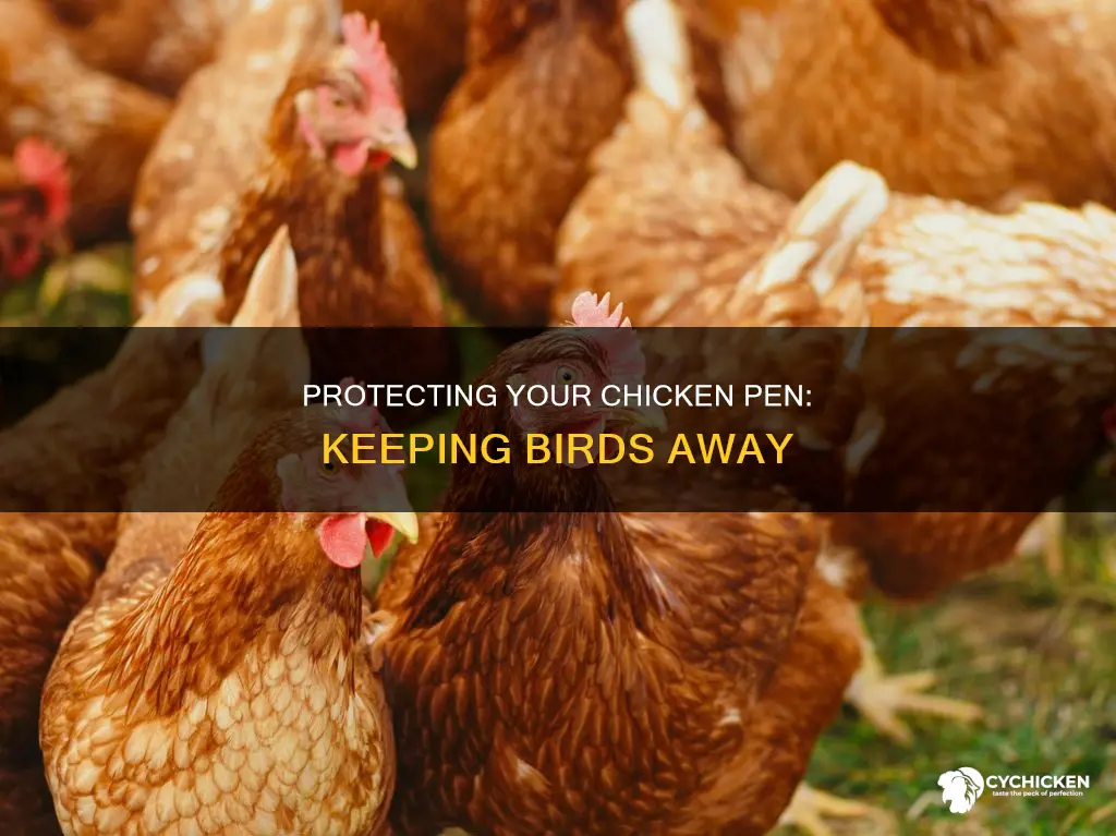 how to keep birds out of my chicken pen