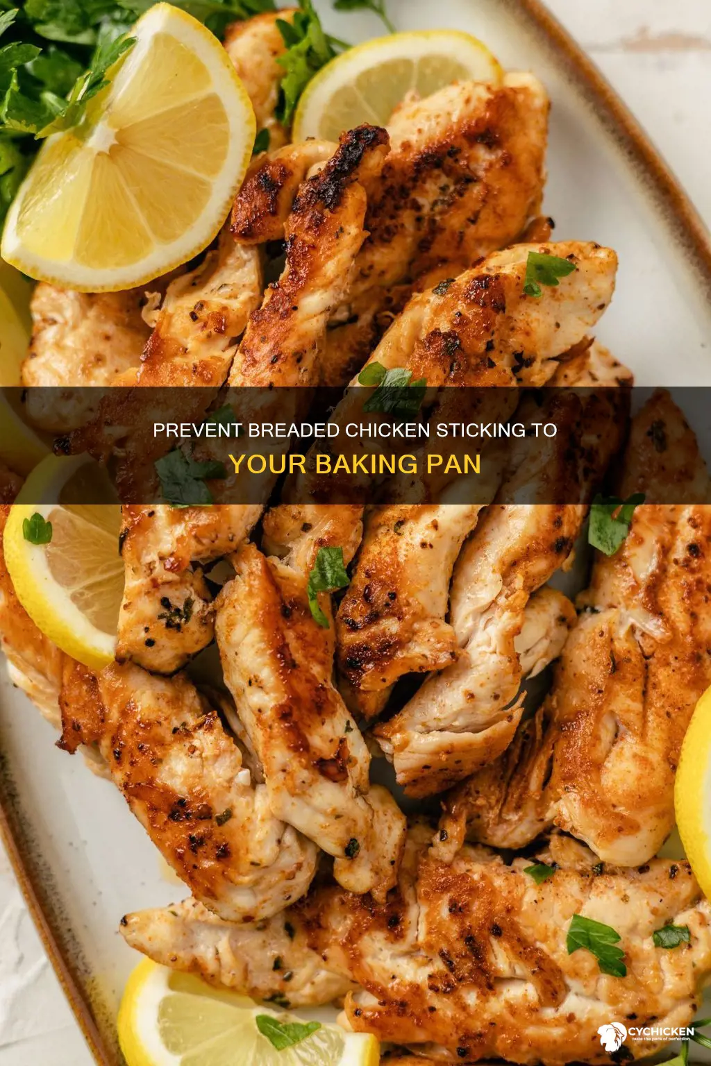 how to keep breaded chicken from sticking to baking pan